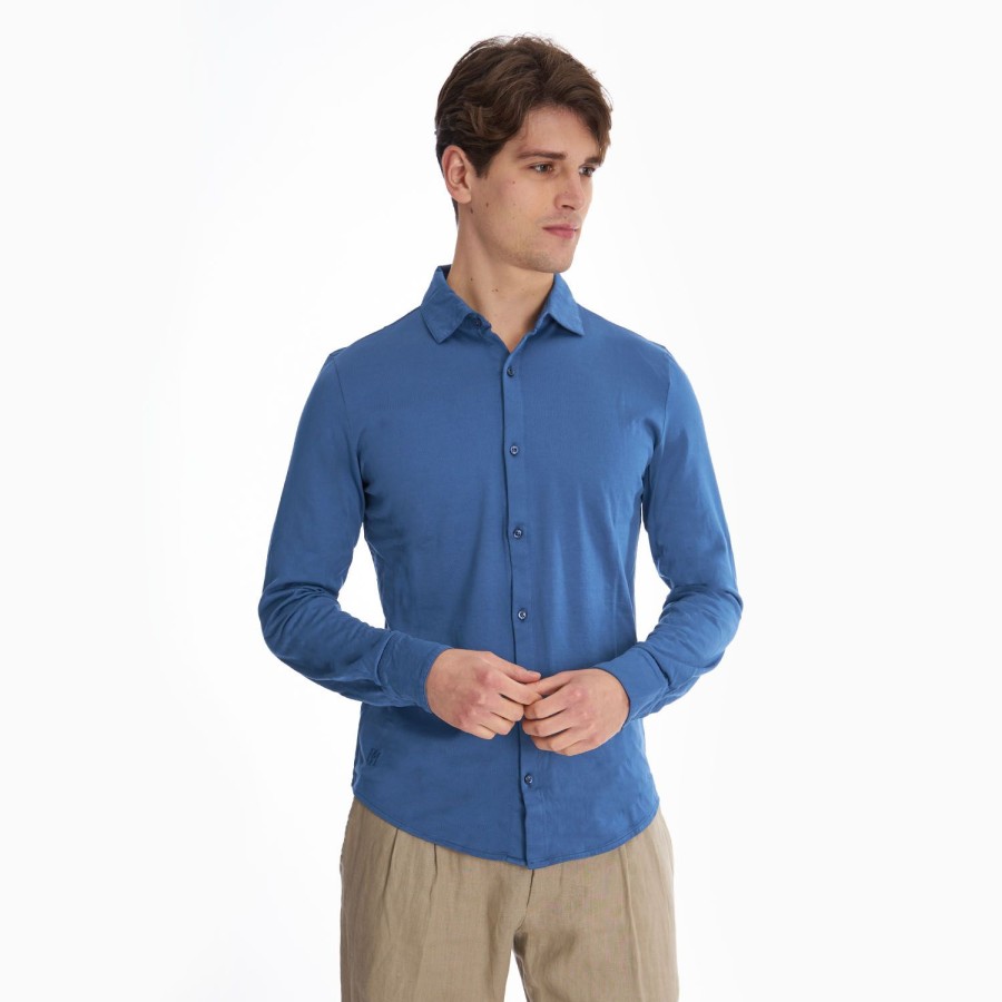 Hot E.Marinella Bluette Shirt In Jersey