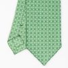 Best E.Marinella Green Sartorial 7 Cm Silk Tie - Small Flower Pattern