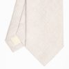 Best E.Marinella Beige Sartorial Linen Tie Solid Color