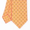 Hot E.Marinella Orange Sartorial 7 Cm Tie - Small Flower Pattern