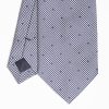 Wholesale E.Marinella Blue Ceremonial Jacquard Silk Tie Polka Dot Pattern