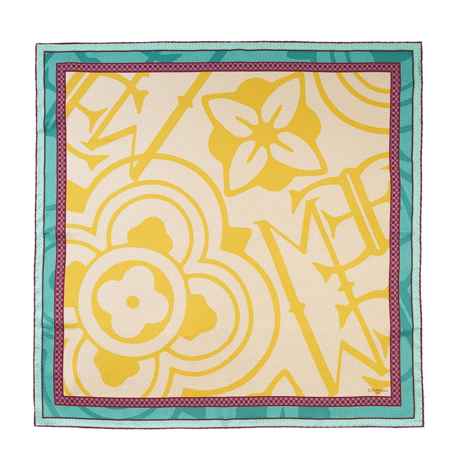 Online E.Marinella Yellow Silk Scarf 90 - Archivio Ispiration 1961