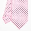 New E.Marinella Pink Sartorial Classic Silk Tie - Small Flower Designs