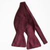 Best E.Marinella Burgundy Silk Satin Bowtie To Self-Tie - Solid Color