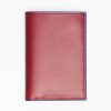 Clearance E.Marinella Ruby Red Leather Vertical Wallet