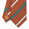 Hot E.Marinella Light Brown Sartorial Striped Tie