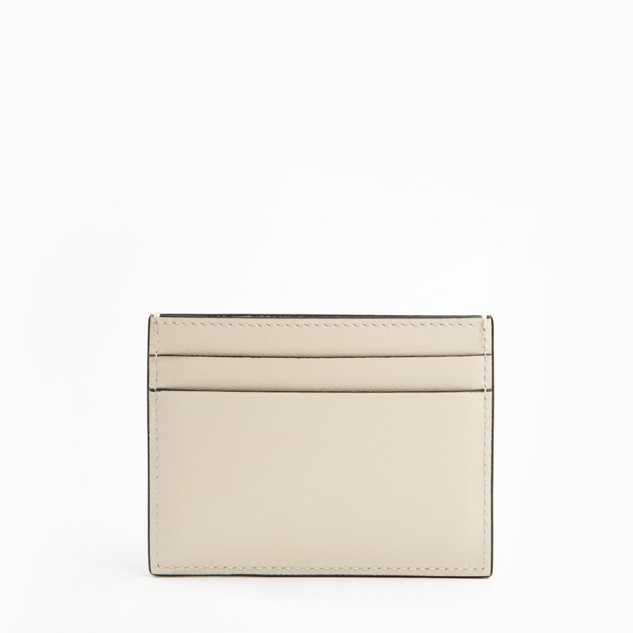 Online E.Marinella White Small Credit Card Holder In Soft Leather