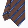 Hot E.Marinella Dark Brown Sartorial Striped Tie