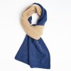 Online E.Marinella Blue And Camel Two-Tone Solid Cashmere Neck Warmer