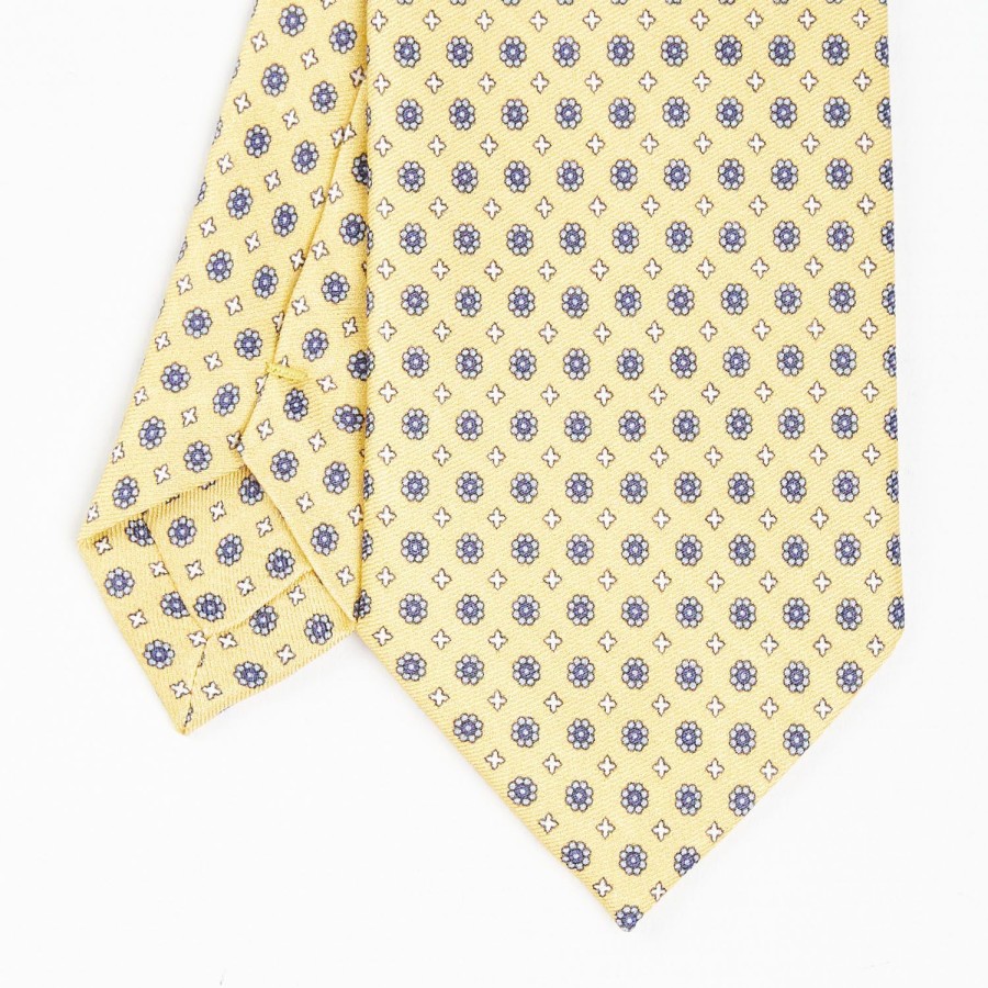 Hot E.Marinella Yellow Silk And Orange Fiber Tie