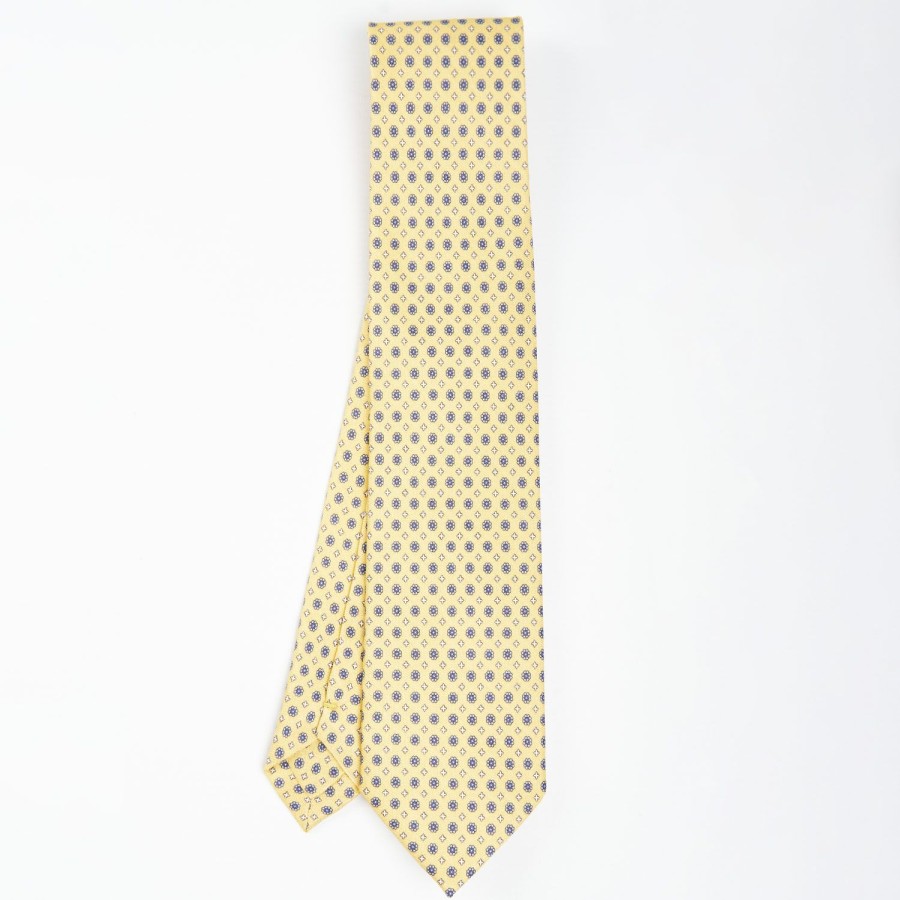 Hot E.Marinella Yellow Silk And Orange Fiber Tie