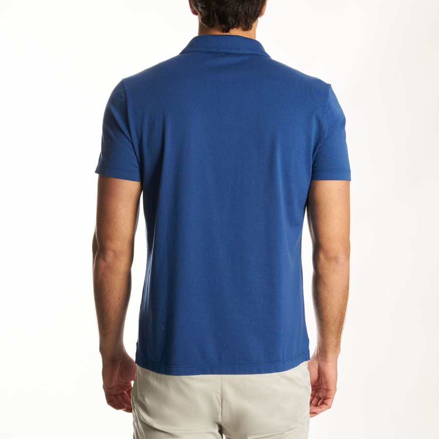 Online E.Marinella Bluette Jersey Short Sleeve Polo Shirt