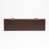 Online E.Marinella Dark Chocolate Travel Tie Holder In Leather