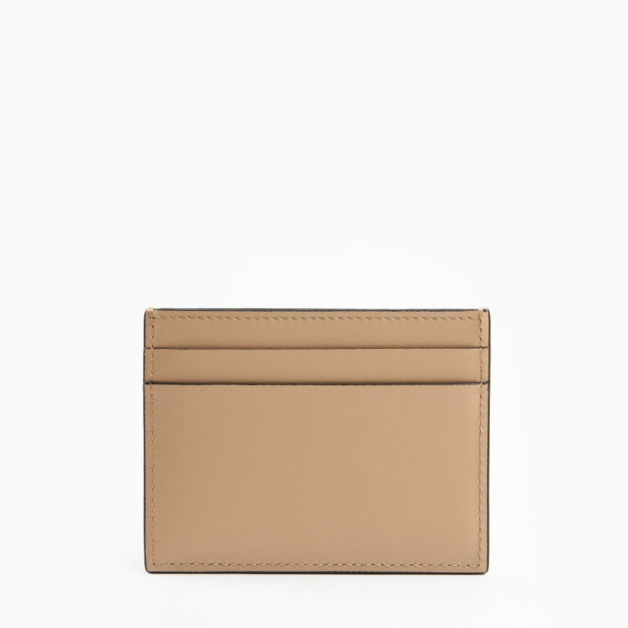 Clearance E.Marinella Beige Small Credit Card Holder In Soft Leather