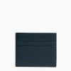 Clearance E.Marinella Midnight Blue Leather Credit Card Holder - 7 Compartments