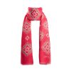 Hot E.Marinella Pink Cotton And Linen Scarf