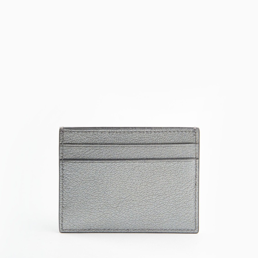 Best E.Marinella Lead Grey Small Credit Card Holder In Soft Leather