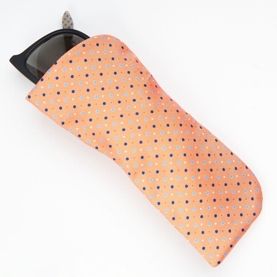 Wholesale E.Marinella Orange Silk Glasses Case