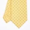 New E.Marinella Yellow Sartorial Classic Silk Tie - Small Flower Designs