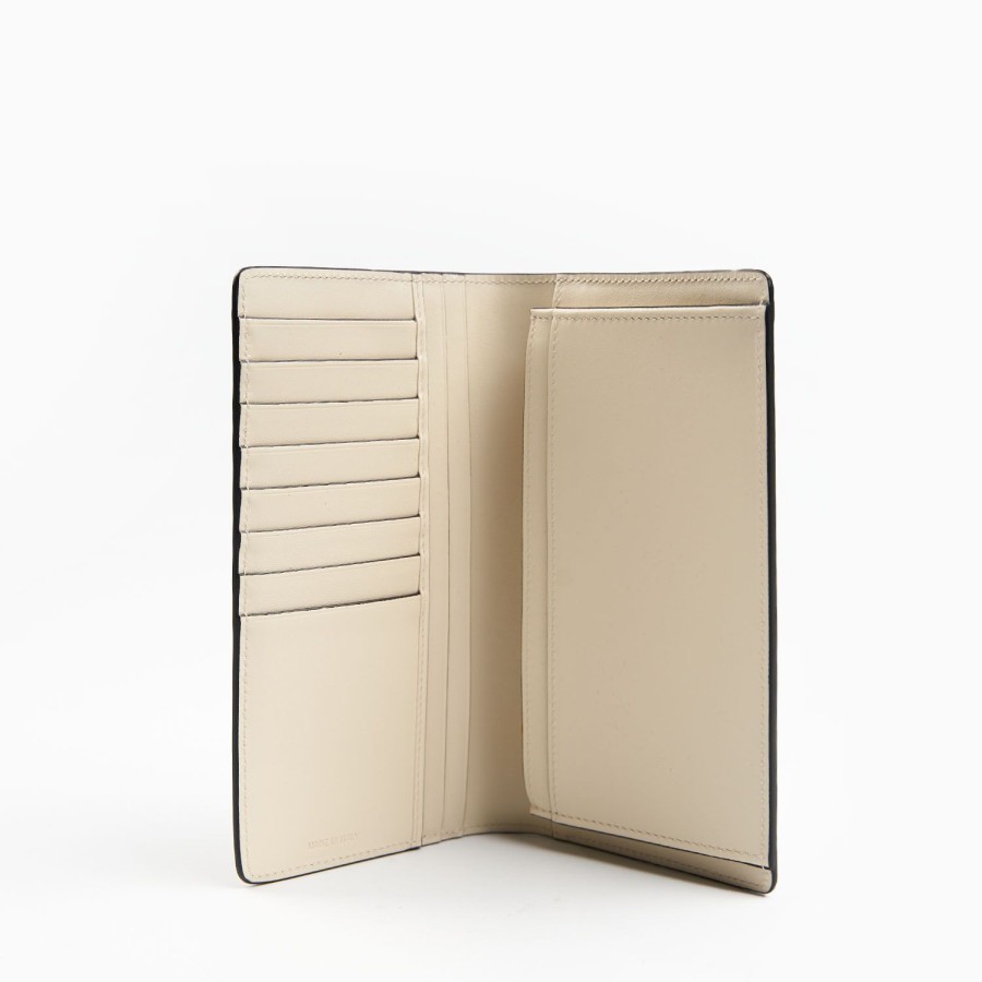 Online E.Marinella White Big Wallet In Soft Leather