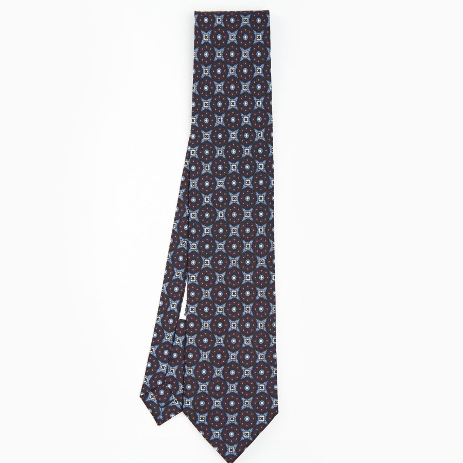 Clearance E.Marinella Dark Blue Archivio Collection Silk Tie 1985-02