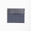 Wholesale E.Marinella Dark Blue Silk And Leather Credit Card Holder 5 Compartments