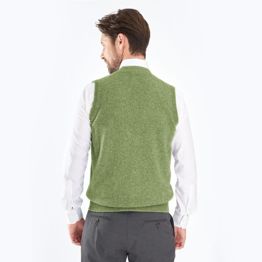 Best E.Marinella Light Green Wool And Cashmere Gilet