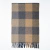 Wholesale E.Marinella Grey And Beige Cashmere Plaid Scarf With Bangs