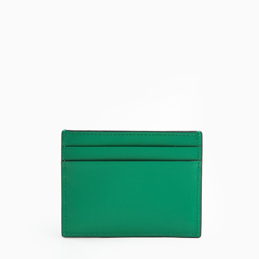 Wholesale E.Marinella Green Small Credit Card Holder In Soft Leather