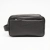 Wholesale E.Marinella Black Hammered Leather Toiletry Bag