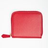 Wholesale E.Marinella Small Red Hammered Leather Wallet