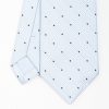 New E.Marinella Light Blue Ceremonial Jacquard Silk Tie - Polka Dot Pattern