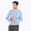 New E.Marinella Wool And Cashmere Crewneck Sweater - Light Blue