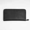 Hot E.Marinella Large Black Hammered Leather Wallet