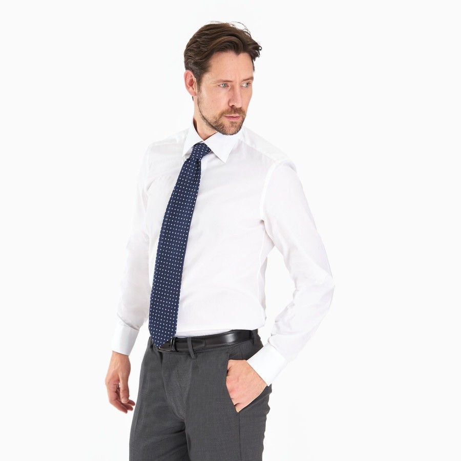 Wholesale E.Marinella Regular White Cotton Classic Shirt