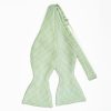 Best E.Marinella Light Green Silk Bowtie To Self-Tie - Small Flower Pattern