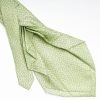 Best E.Marinella Light Green 9 Fold Sartorial Silk Tie - Small Geometric Pattern