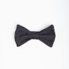 Best E.Marinella Dark Blue Pre-Knotted Silk Bowtie Solid Color