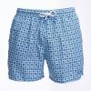 Clearance E.Marinella Light Blue Swim Short - Large Flower Pattern