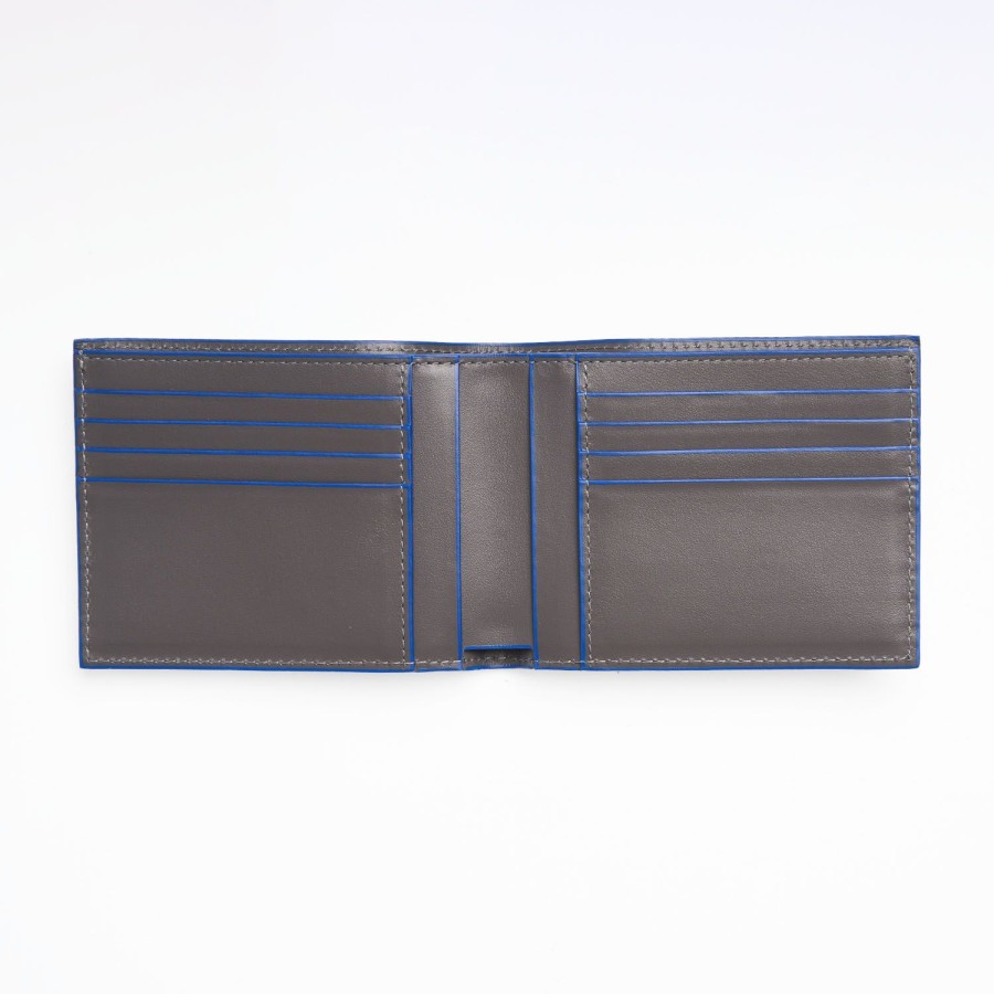 Clearance E.Marinella Dark Grey Leather Horizontal Wallet