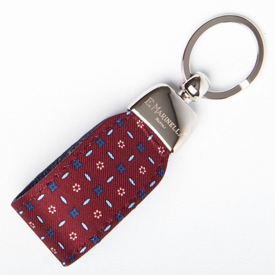 Clearance E.Marinella Keyfob In Silk And Leather