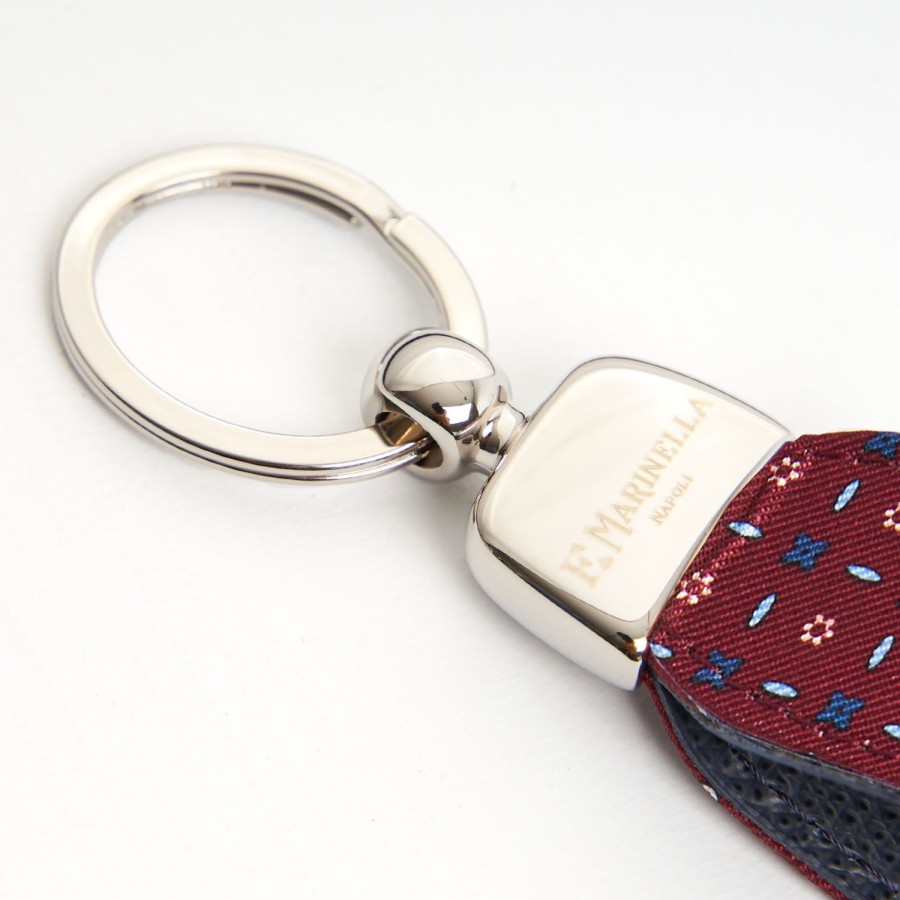 Clearance E.Marinella Keyfob In Silk And Leather