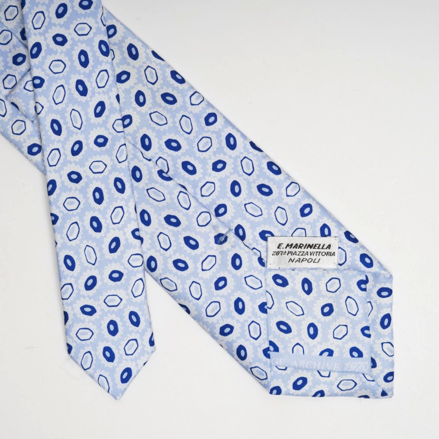 Best E.Marinella Light Blue Archivio Collection Silk Tie 1970_1_06