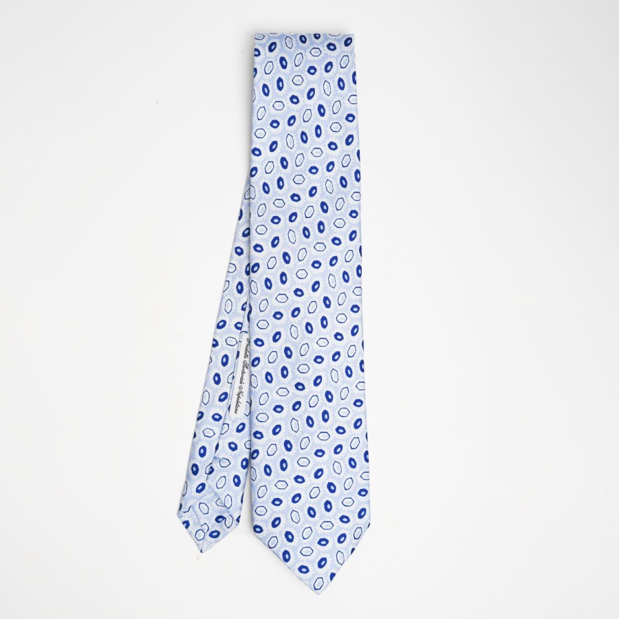 Best E.Marinella Light Blue Archivio Collection Silk Tie 1970_1_06