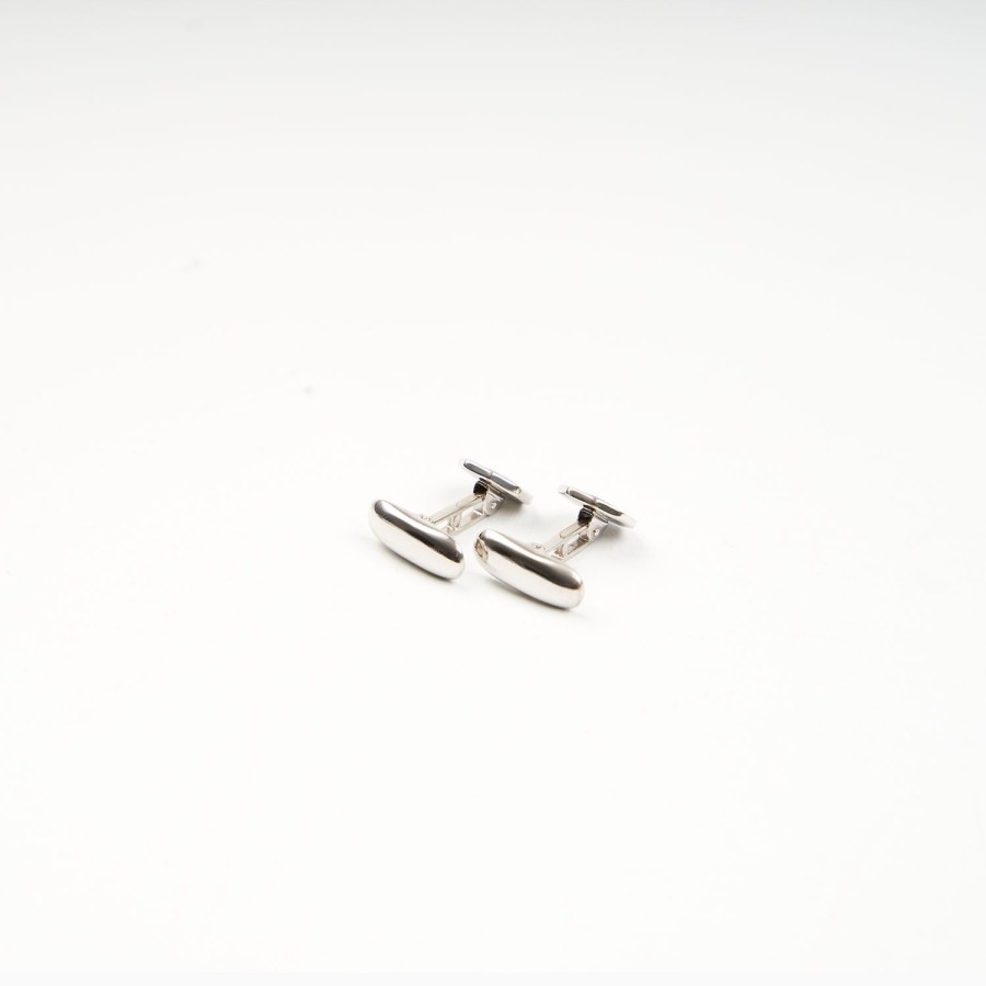 Best E.Marinella Octagonal Cufflinks With Onyx In Silver