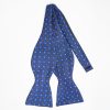 New E.Marinella Bluette Silk Bowtie To Self-Tie - Small Flower Pattern