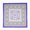 Clearance E.Marinella Violet Silk Scarf 90 - Mosaic