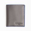 New E.Marinella Dark Grey Leather Small Wallet