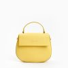 New E.Marinella Yellow Smooth Leather Cleo Bag