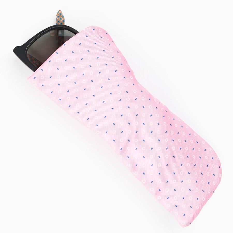 Best E.Marinella Pink Silk Glasses Case